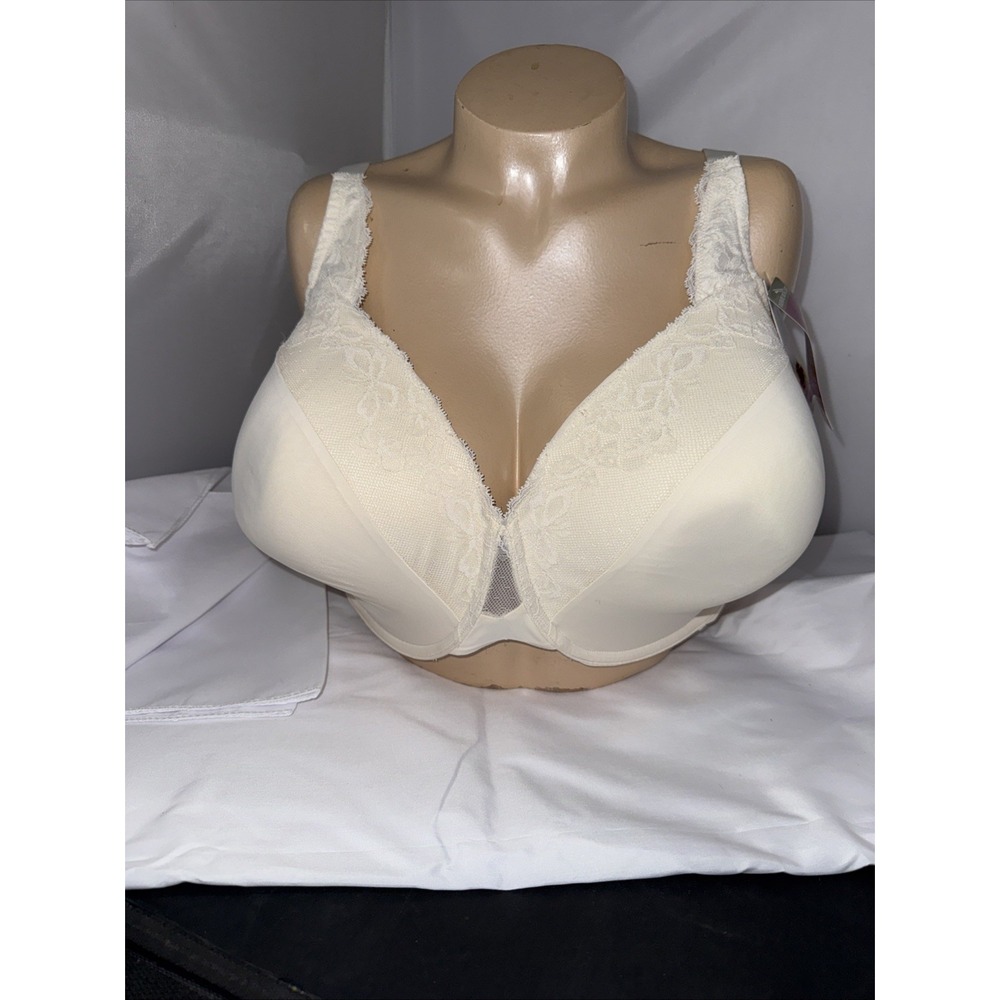 Olga Cloud 9 by Warners Size 44DD Light Lift Flexible Fit Underwire Bra Ivory